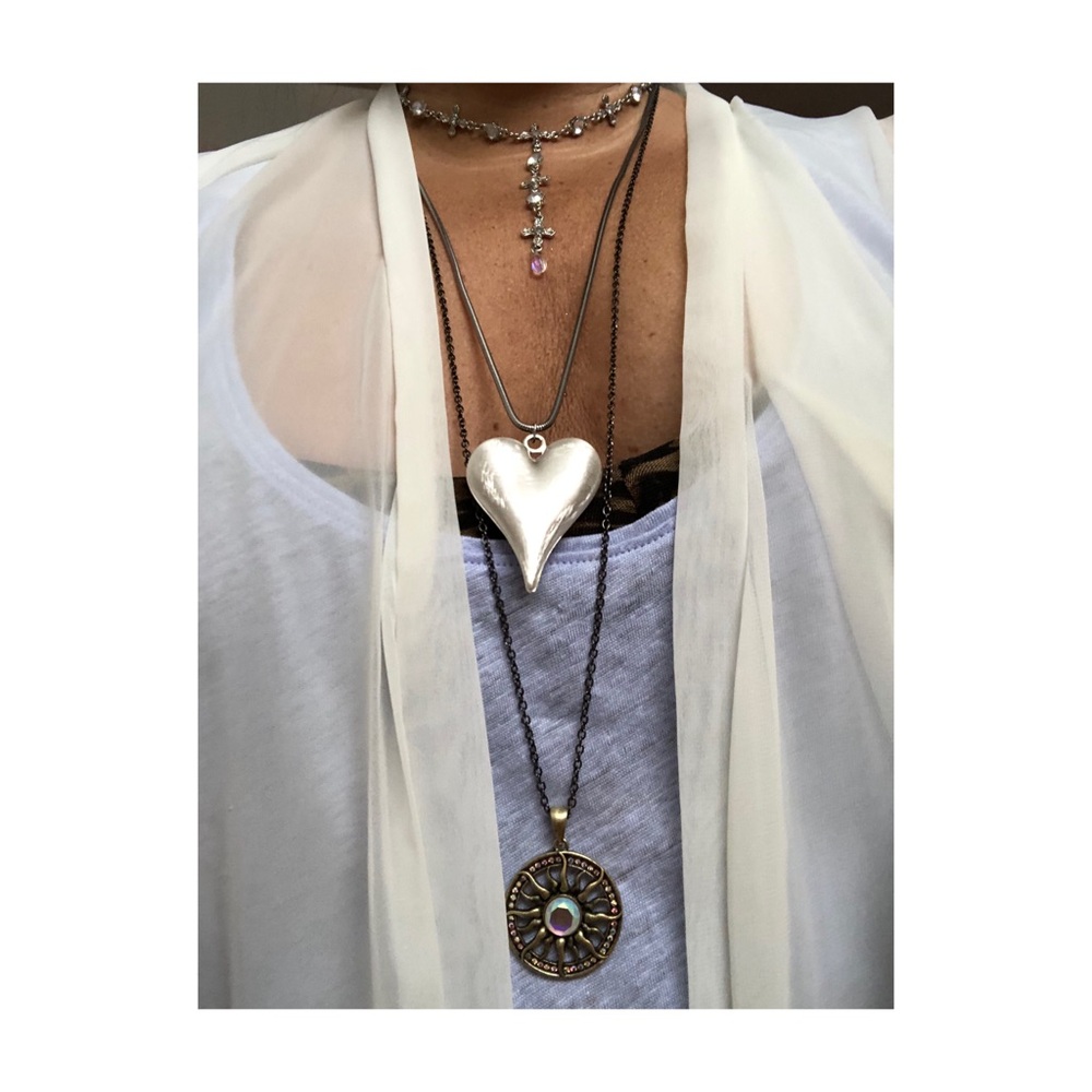 Gold Sun Pendant Necklace